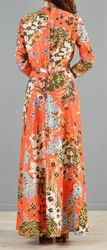 70s floral maxi dress.