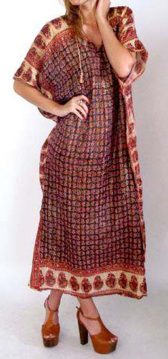 70s Vintage Hippie ethnic dress.