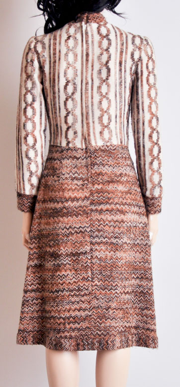 70s woven missoni-style dress.