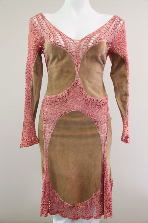 70s suede dress