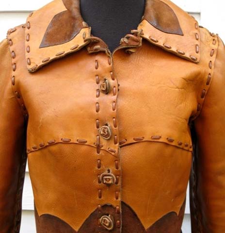 70s Leather Suede Hippie Jacket