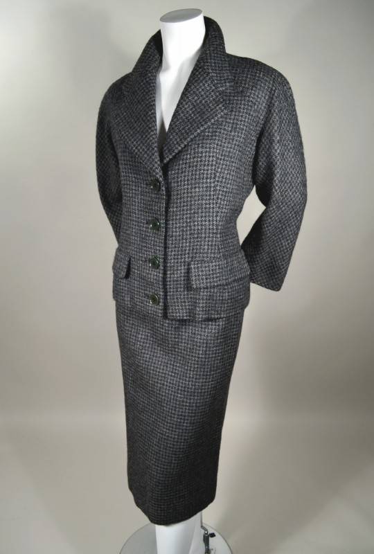 1960s vintage Balenciaga two piece afternoon suit.