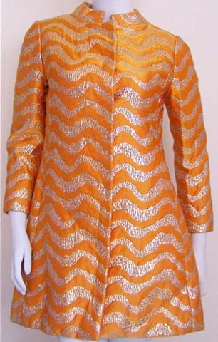 60s Oscar De La Renta Silk Dress Jacket Jane Derby