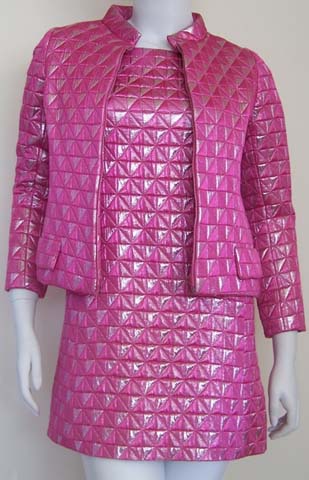 60s Oscar De La Renta Silk Dress Jacket Jane Derby