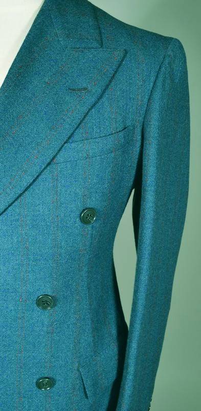 40s teal mens suit